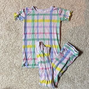 Plaid Kids Pajama Set